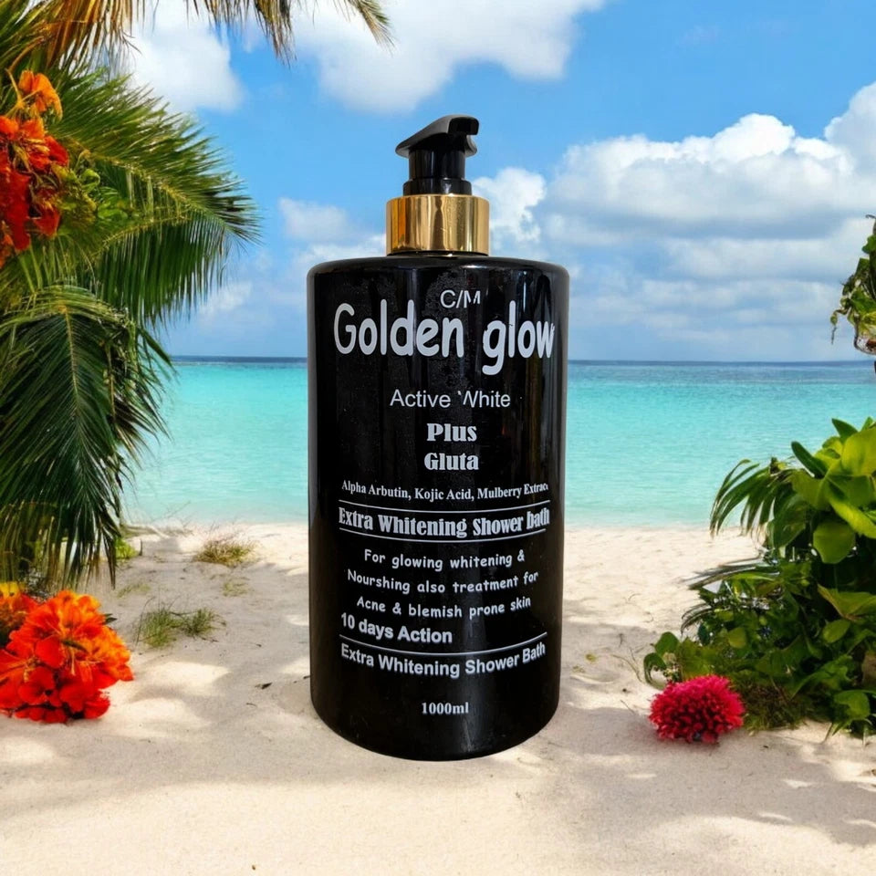 Golden Glow Active White Plus Gluta Extra Whitening Shower Bath 1L Spf 20 1 Pc